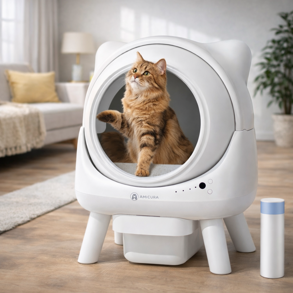 Litière auto-nettoyante - Cura